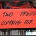 Halloween Wreath, Deco Mesh Wreath, Mesh Wreath, Orange Wreath, Black Wreath, OOAK Wreath, Halloween, Spiral Wreath, Freddy Krueger, Freddy