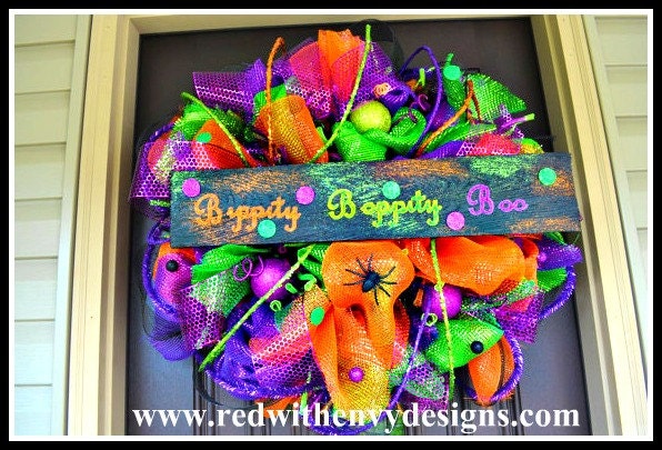 Bippity Boppity Boo Halloween Wreath, Halloween Wreath, Halloween, Wreath, Halloween Decoration, Halloween Decor, Spooky, Spooky Wreath