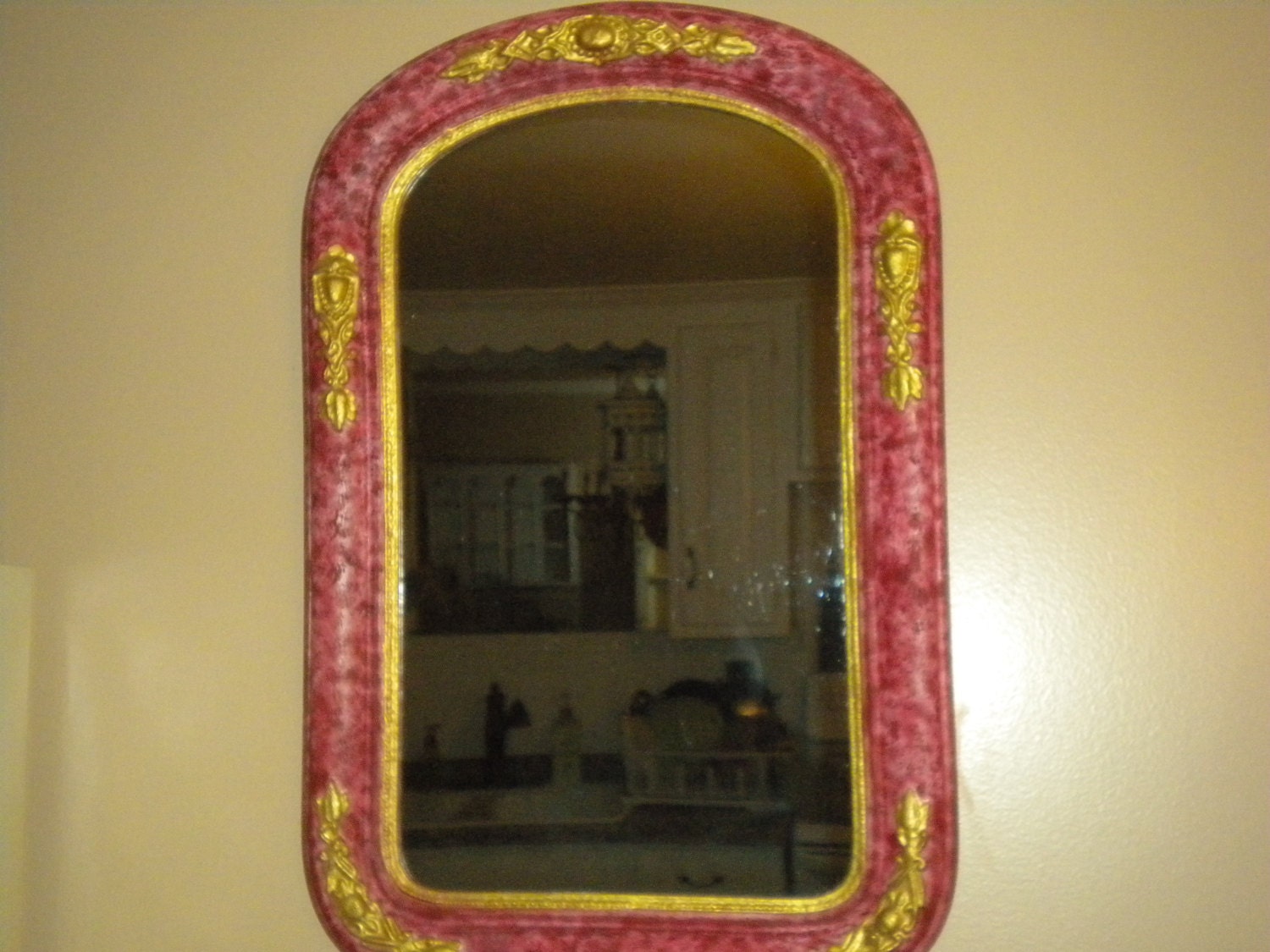 Vintage Large Ornate Mirror, Jewerly for your walls,Eclectic,Salon,Victorian,Hollywood Regency,Boudoir
