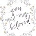 8 1/2 x 11 / "you are my beloved" print