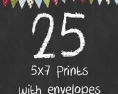 25 - 5x7 Printed Invitation Thank You or Announcement in my Shop
