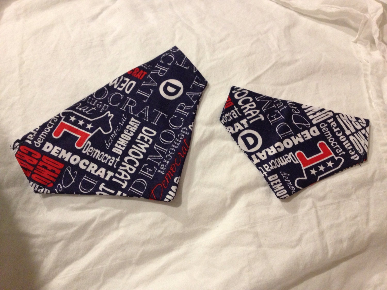 Democrat Over the Collar Dog Bandana