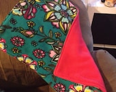 Small Animal Cage Liner Pink Teal 28 x 17
