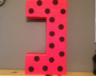 Number 1 -9 Lady Bug Pinata