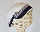 Rose Goes to Dinner Cloche in White