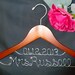 Wedding Hanger, Deluxe Two line hanger, Custom Bridal Hanger, Brides Hanger, Bride, Name Hanger,  Personalized Bridal Gift