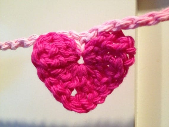 Crocheted Heart Garland, choose one