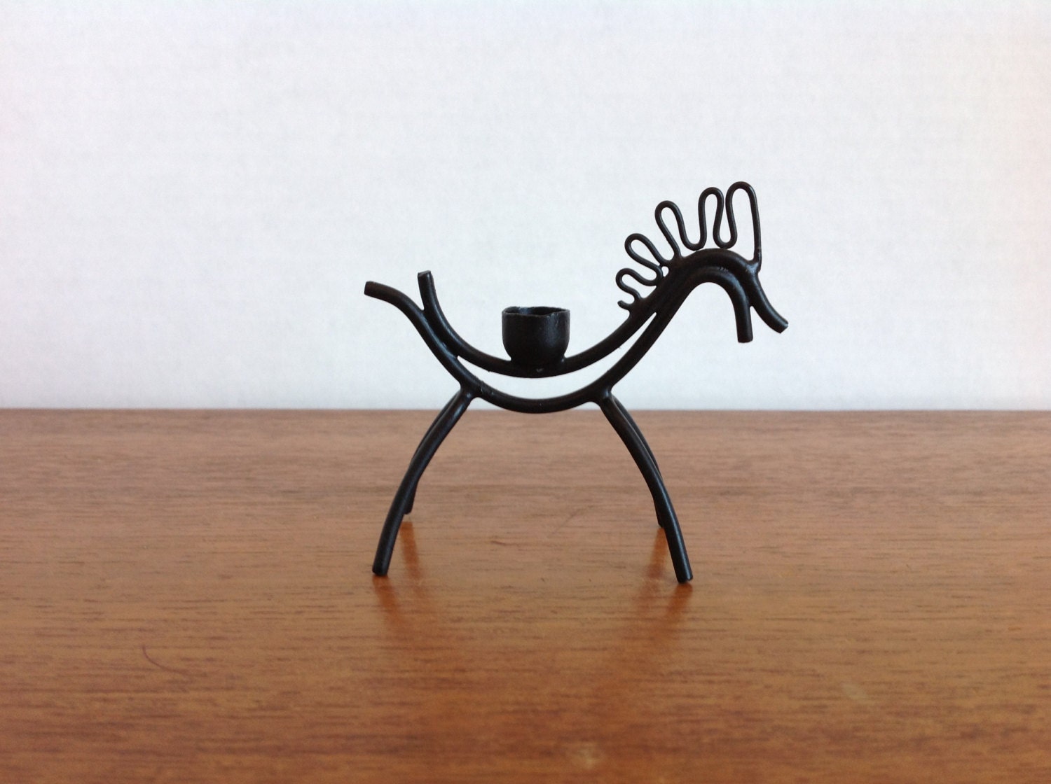 Vintage Horse Candle Holder by Gunnar Ander for Ystad Metall