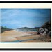 Sandy Beach And Rock Pool - Original Acrylic Art