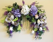 Wedding Hydrangea Flower Arch Swag Lavender Cream Home Decor