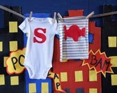 Swanky Shank Boy "Super Swank" Onesie and Cape set