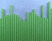 Chevron Paper Straws, Green, 50 Pack Il_170x135