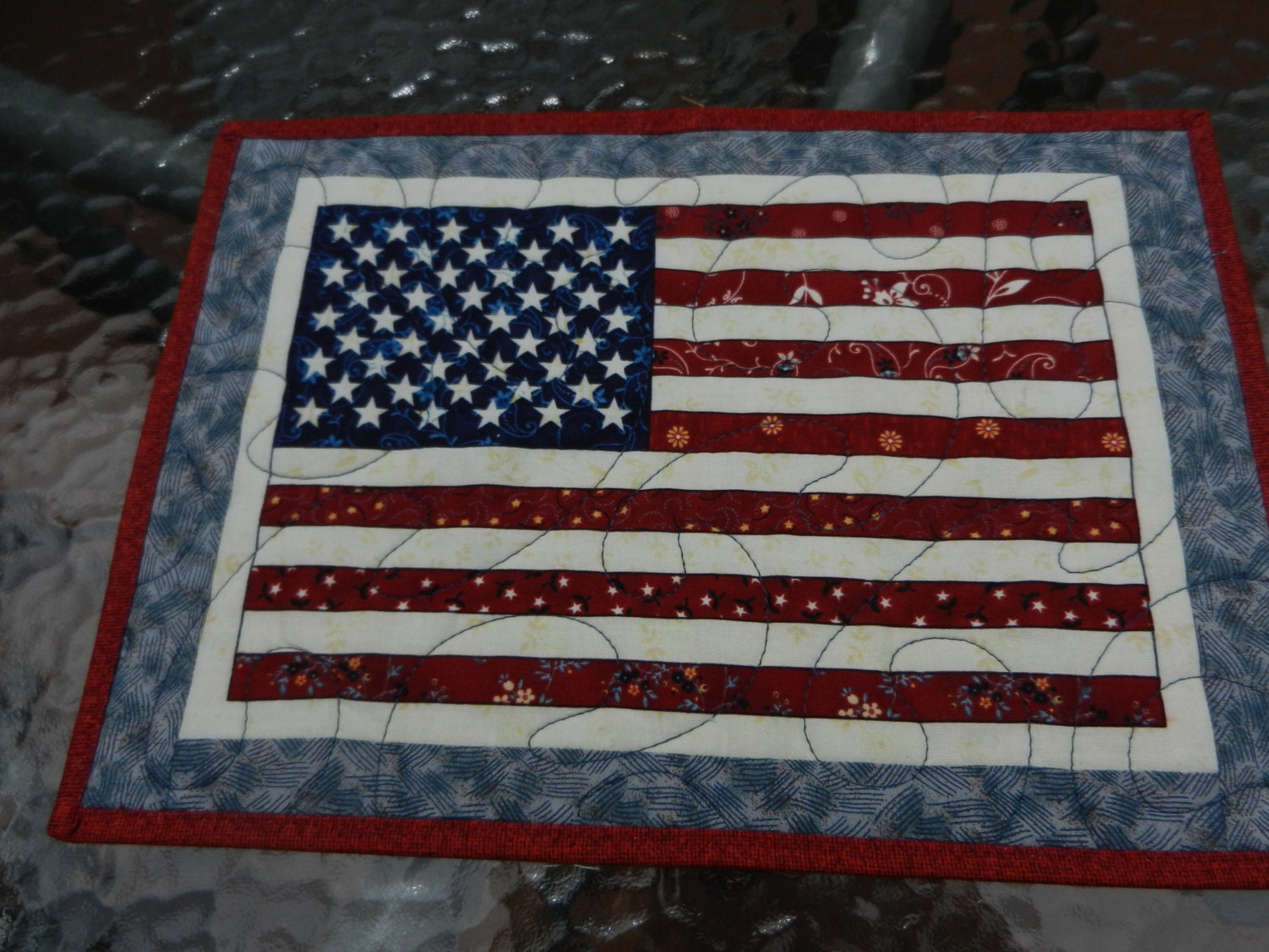 Patriotic, Memorial Day, 4th of July United States Flag Wall Hanging