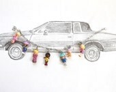 polly pocket charm bracelet, sisterhood of the plastic pants and one baby