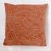 Valley Map Hand-Printed Pillow Cover in Rust
