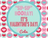 Personalized Valentine's Day Favor/Treat Tags -- Printable