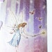 Butterfly Fairy Card, Purple Glitter Sparkle Fantasy Magic