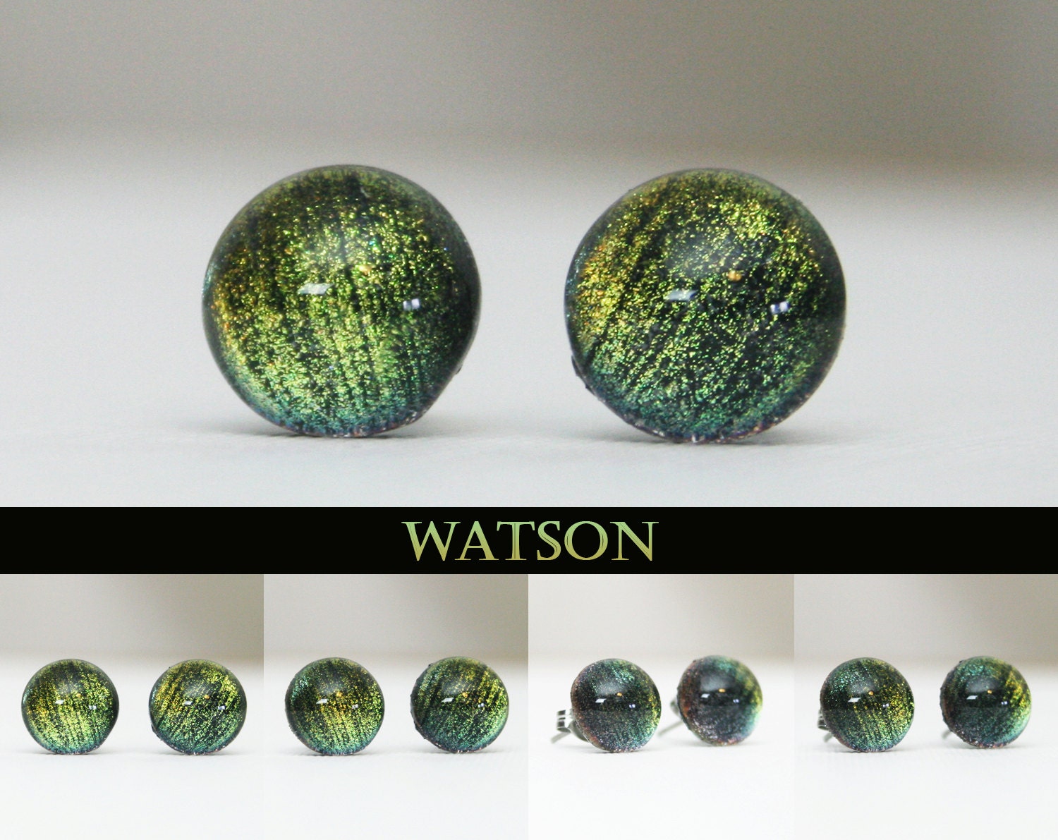 Watson Inspired 10mm Color Shifting Earrings