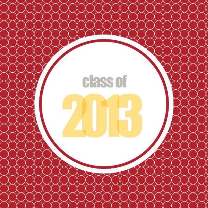 2013 Graduation Party Toppers - Maroon and Gold Il_170x135