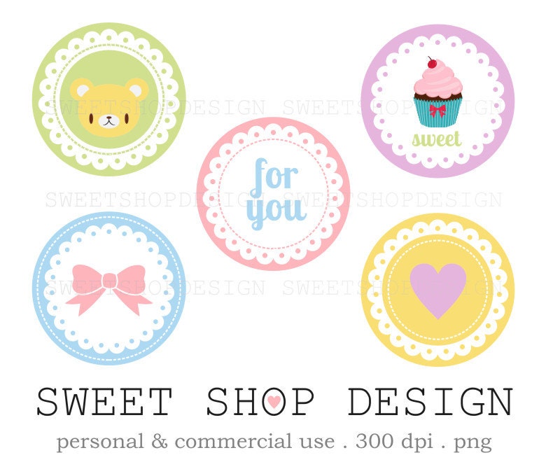 Scallop Borders, Frames Clip Art Clipart - Personal and Commercial Use - N01 Il_170x135