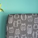 fitted crib sheet in night owls