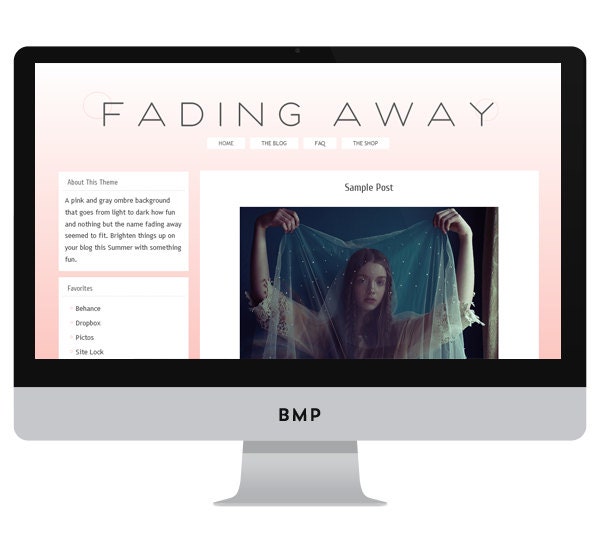 Fading Away- 2 column WordPress.org or Blogger Theme