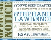 Blue Camo/ Army Baby Shower Invitations - Set of 24