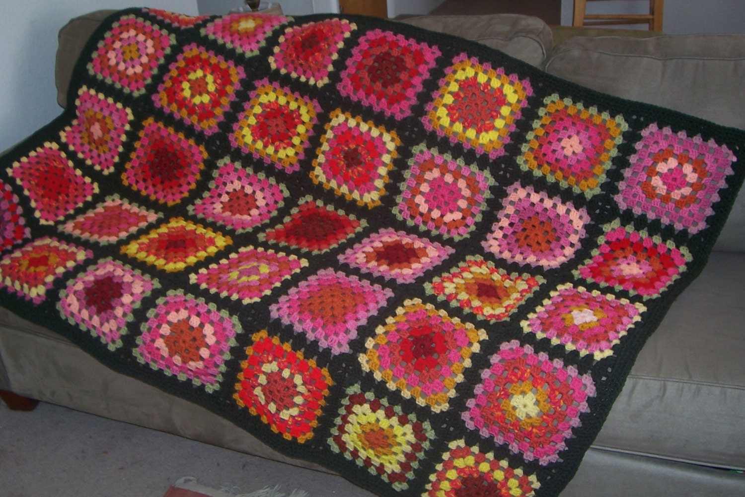 September Roads granny square afghan