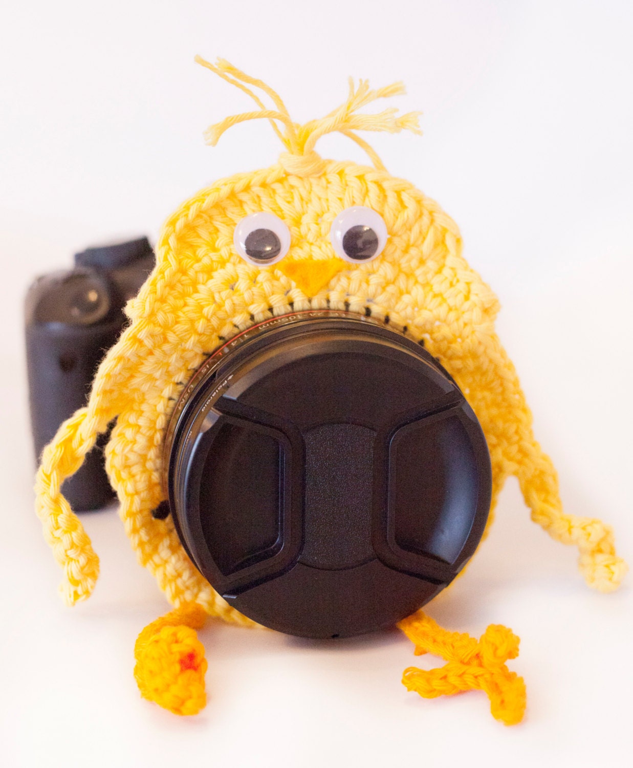 Large Lens Chick, Photo Prop Camera Birdie, Lens Buddy, Large Camera Chick