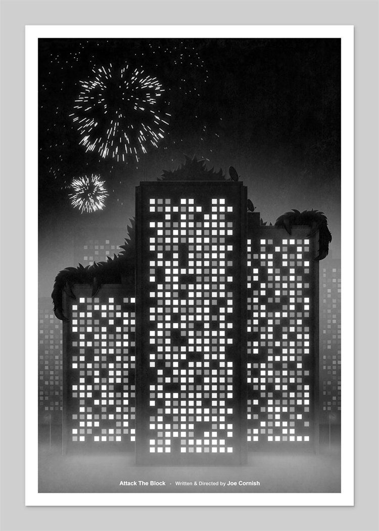 Attack The Block 13x19 Inch Movie Print