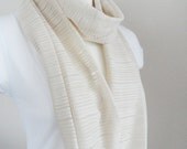 infinity scarf, cream cotton scarf, circle scarf, neckwarmers, winter trends, modern scarf, trendy