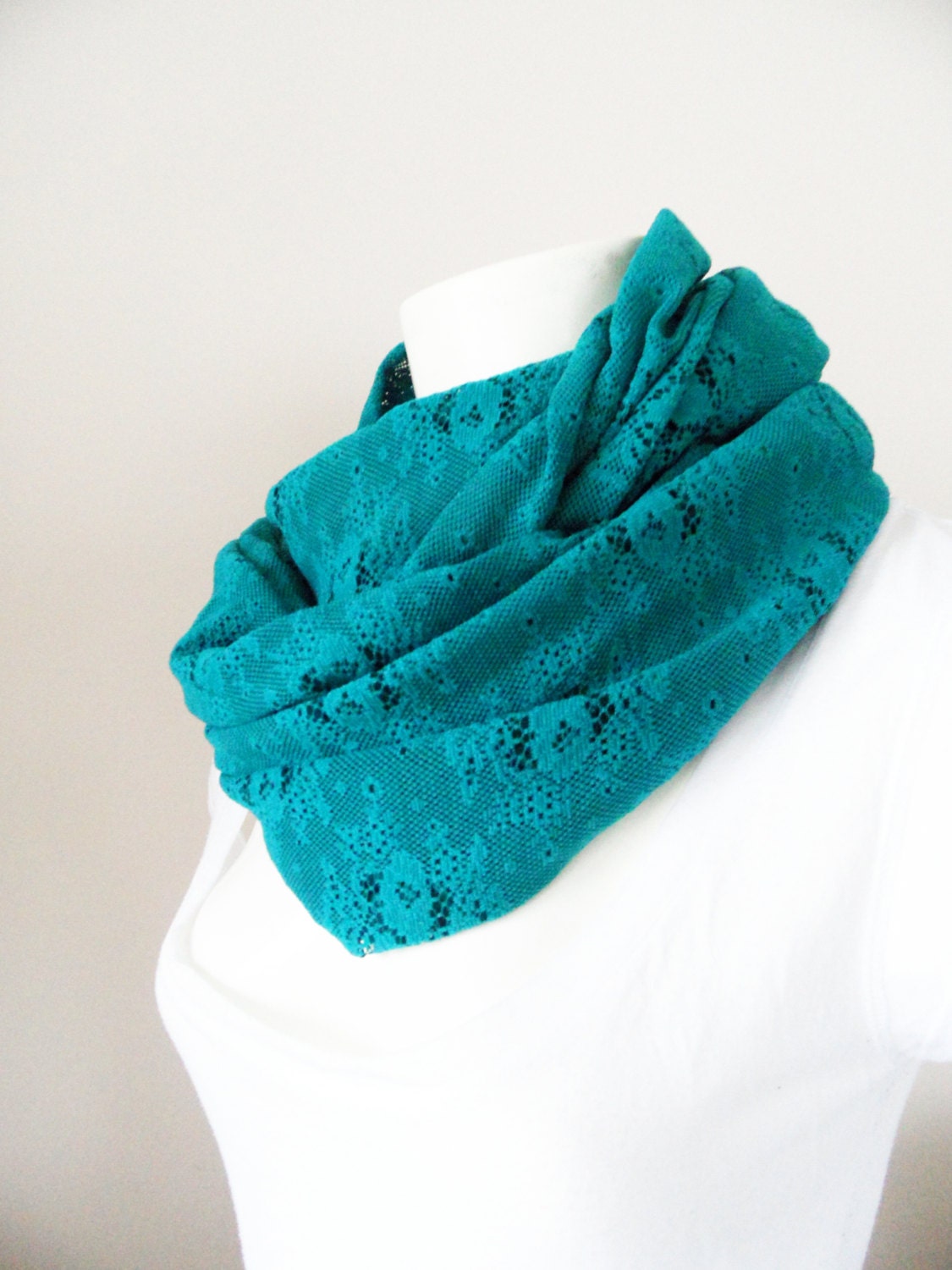 infinity scarf, scarf, Neck warmer, lace scarf, Trendy scarf, Fashion Scarf