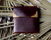 Leather Clutch/ Wallet- Dark Brown Chromexcel Horween leather