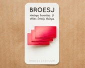 Geometric Brooch Fuchsia Retro