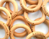 First Birthday Party Favors - Teething Ring Party Pack of 10 - Personalized Baby Gifts