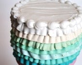Ombre ruffle cake 6x4, any color you design
