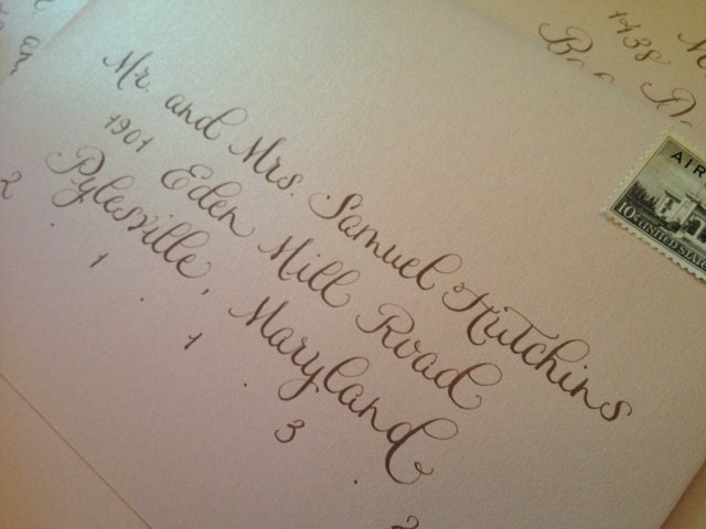 Wedding Calligraphy Envelope Addressing