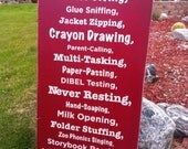 12x24 TEACHER sign