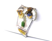 Abstract ceramic face (Wall Art),  3D wall art, Ceramic mask, Handmade sculpture of head,  Ceramic home decor