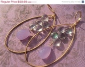 50% OFF SALE Mystic Topaz, Chalcedony Earrings by Amanda Lynne LUXE