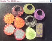 40% OFF SALE Graphic Designs Pendant Set 10 Pieces 30-60mm