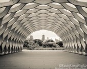 Chicago art photography print "Tunnel" - 8x10 skyline view