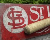 St. Louis Cardinals baseball Sign, wooden, original, hand lettered, art, wall hanging, faux-vintage