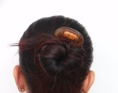 Wooden hair fork, 2 prong, Hair sticks, Wood, Walnut,Snake skin, Hairpin, Handmade, Hair accessory, WoodArtJewelry