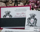 Formal, Regal Ornamental Wedding Invitations - Silver Level