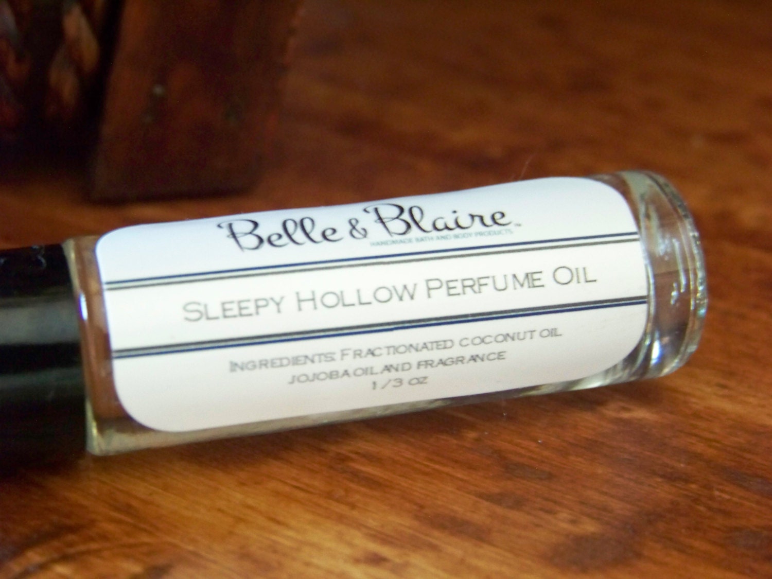 Vegan - Sleepy Hollow Perfume Oil- Moss, Patchouli, Sandalwood, White Musk, Amber, Eucalyptus, Mandarin- Roll On Perfume