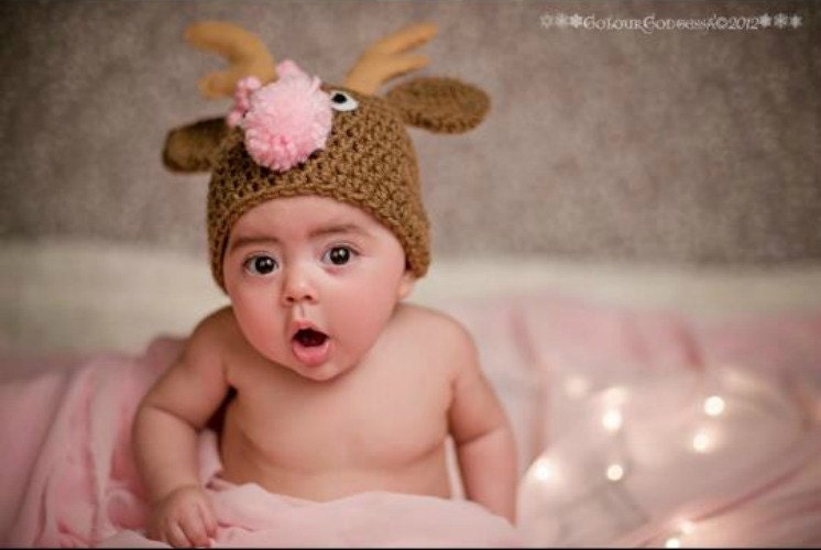 ALL SIZES Reindeer Beanie