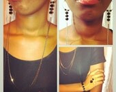 Ear to ear chain necklace and bracelet