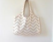Chevron Tote, Choose a Color, Chevron Bag, Summer Bag, Beach Bag, Library Bag
