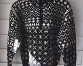Chunky Knit Wool LL Bean Sweater Size Small - Med